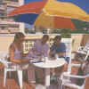 Spanish Students Relaxing on the Terrace