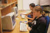 Spanish Students checking their email