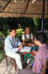 Spanish Class in the Garden