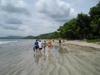 Tamarindo beach in Costa Rica